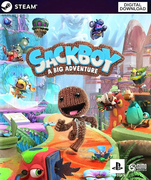 Cover image from Sackboy: A Big Adventure, available as a Steam Key at RushGame.co. Discover the vibrant world of Sackboy and unlock your digital game code instantly!