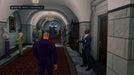 Screenshot from Saints Row IV: Re-Elected on Xbox One, depicting the player character walking through a grand hallway filled with NPCs, heading toward a press conference. Unlock this iconic action game with a digital key from RushGame.co