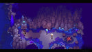 Sea of Stars Steam gameplay screenshot featuring the protagonists standing in a mysterious, glowing cave surrounded by blue foliage and ancient relics. Unlock epic quests and magical worlds with a Sea of Stars Steam Key from RushGame.co – get your code instantly and start your journey!