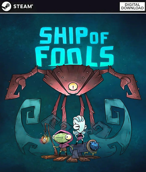 Ship of Fools Steam digital cover art featuring quirky heroes and the mysterious sea monster looming above. Purchase your Ship of Fools Steam Key at RushGame.co for fast code delivery and unlock endless co-op fun!