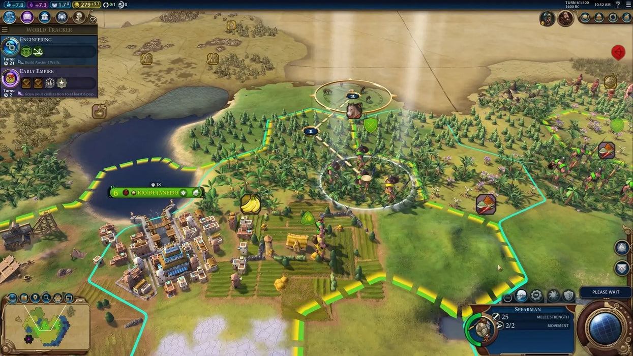 In-game screenshot from Sid Meier's Civilization IV Complete Edition showing a detailed city view and strategic map. Get your Civilization IV Steam key instantly at RushGame.co and command your empire in this acclaimed strategy game.