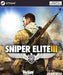 Game cover art for Sniper Elite 3 Steam Key, featuring the main protagonist with a sniper rifle against the backdrop of North African desert landscapes. Buy your digital code instantly at RushGame.co and experience tactical World War II sniping action!