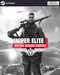 Sniper Elite 4 Deluxe Edition Steam game cover in black and white with the protagonist holding a sniper rifle. Buy your Deluxe Edition Steam key at RushGame.co