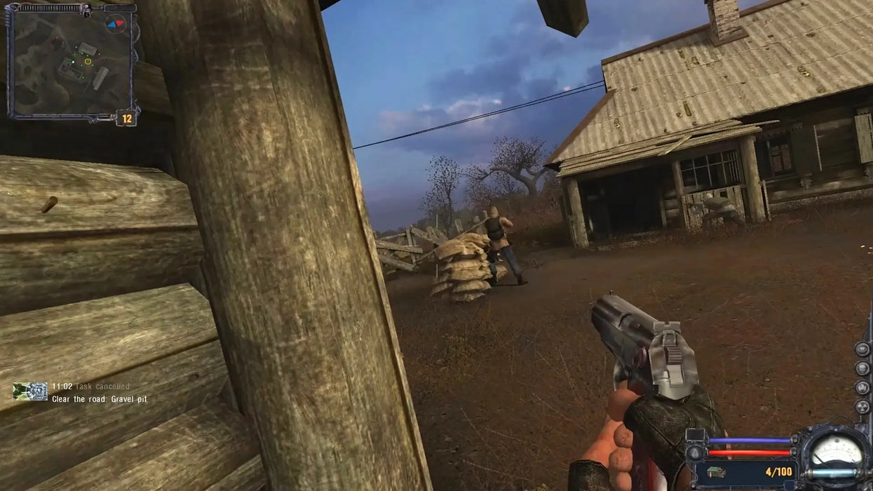 Witness the eerie wilderness and desolate villages of S.T.A.L.K.E.R.: Clear Sky in this authentic GOG version screenshot. Secure your S.T.A.L.K.E.R.: Clear Sky CD Key from RushGame.co and begin your journey through the dangers of Chernobyl.