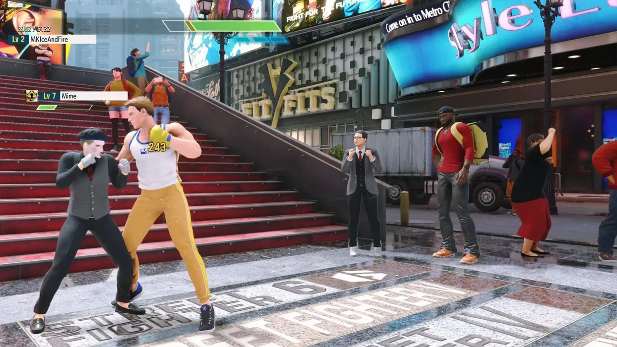 Street Fighter 6 Character Battle Downtown – Exciting 1v1 battle in the heart of Metro City in Street Fighter 6 Steam edition, highlighting the game’s stunning graphics and urban atmosphere. Buy your Steam key today at RushGame.co