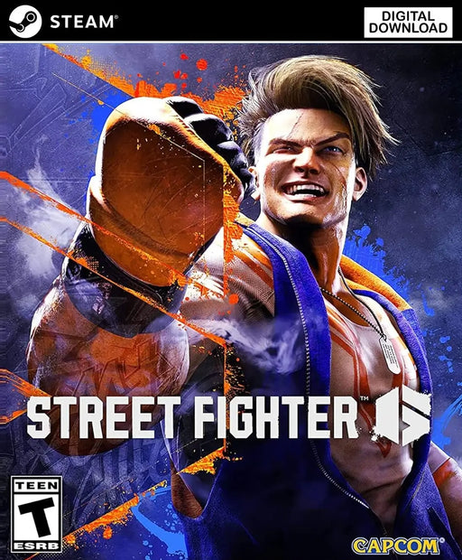 game cover for Street Fighter 6 Steam edition, featuring the main character Luke in a powerful fighting stance. Buy Street Fighter 6 Steam key at RushGame.co for instant digital delivery