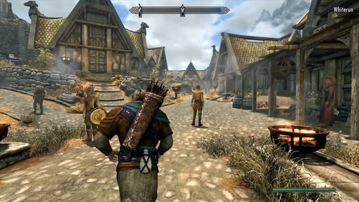Skyrim Anniversary Edition gameplay view of Whiterun city, part of the vast open-world RPG experience offered with the Steam Key at RushGame.co
