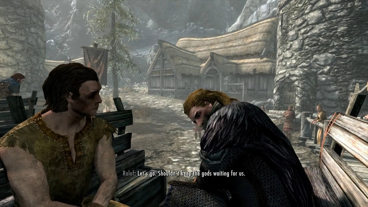 Opening sequence of Skyrim Anniversary Edition Steam Key with iconic cart ride intro, included in the RPG classic at RushGame.co