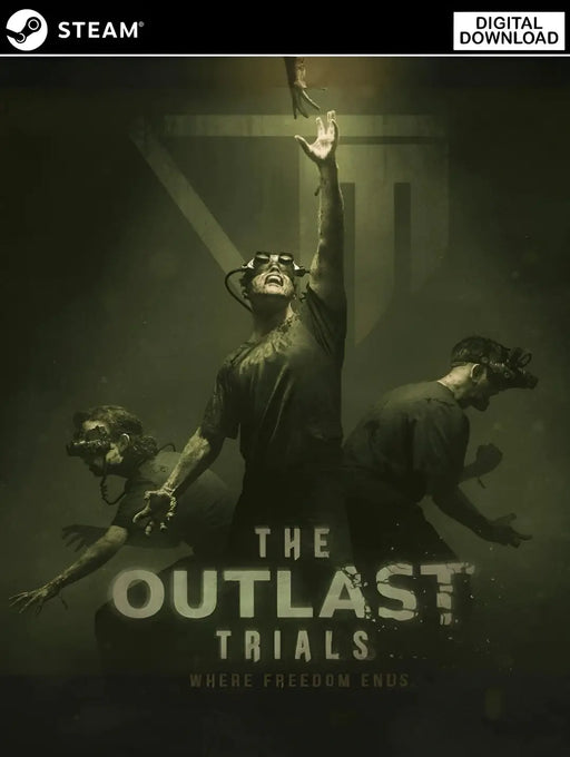 Cover art of The Outlast Trials Steam Key featuring the chilling horror theme. Buy the game key now at RushGame.co for instant digital delivery