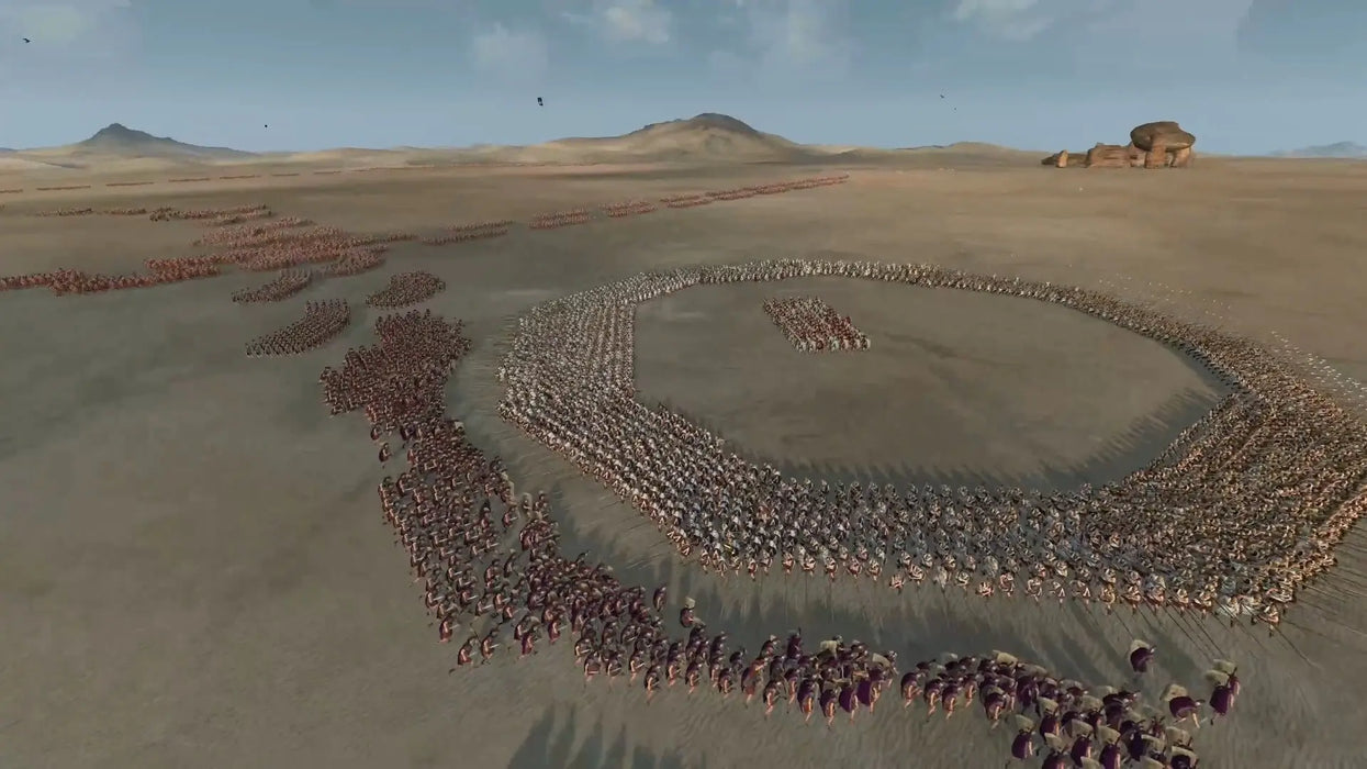 Massive army formations preparing for battle in Total War: ROME II – Emperor Edition, showcasing the strategy and scale of ancient warfare. Get your Steam key today at RushGame.co