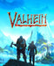 Valheim Steam Key cover showing Viking warriors overlooking a mystical mountain landscape. Buy Valheim Steam Key at RushGame.co for instant digital delivery